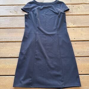 LOFT Black Sheath Classy Little Black Dress